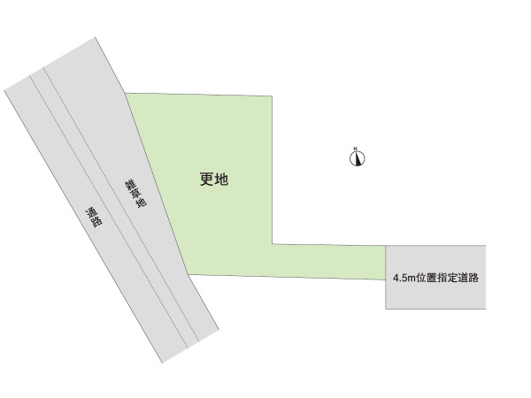 建築条件なし売地37坪! 「原木中山」駅 徒歩12分 原木3丁目